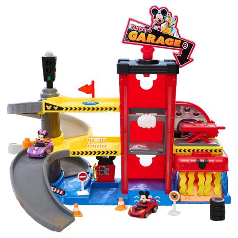 Mickey Mouse Ready to Race Garage w/ Toy Figures