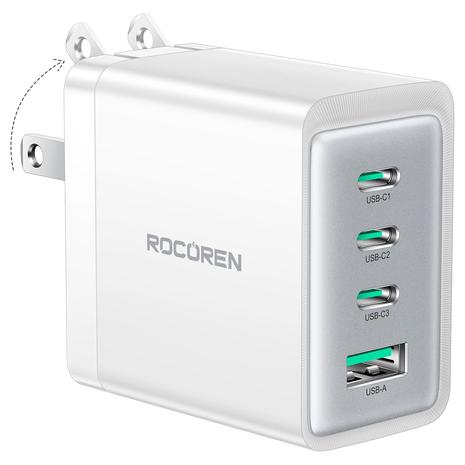 Rocoren 67W GaN 4-Port USB-C Wall Charger