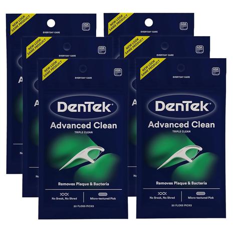 120 DenTek Triple Clean Advanced Clean Floss Picks