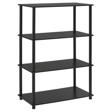 No Tools 4-Shelf Storage Bookcase