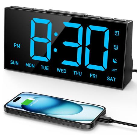 Digital Alarm Clock With USB Port