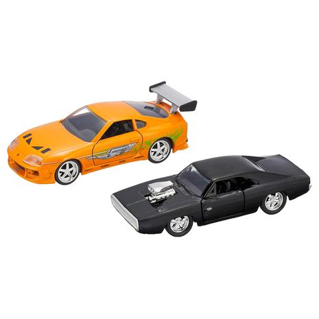 Fast And Furious Dom’s Dodge Charger And Brian’s Toyota Supra Die-Cast Vehicle Set