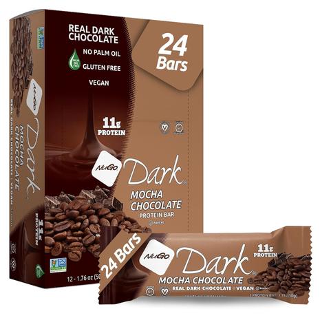 24 NuGo Dark Chocolate Mocha Bars