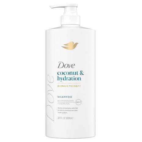 Dove Shampoo Coconut & Hydration for Dry Hair (28oz)