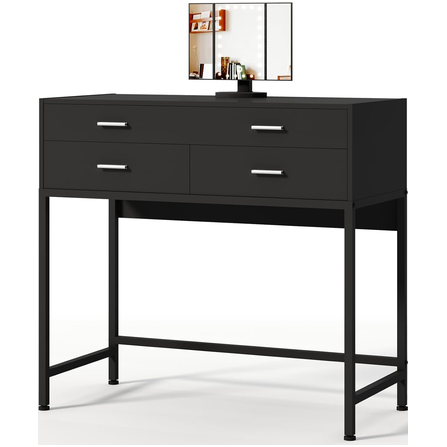 Modern Makeup Vanity Desk with Lighted Mirror