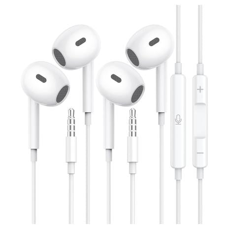 2-Pack 3.5mm Stereo Headphones w/ Mic