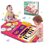 2-In-1 Toddler Music Mat with Keyboard & Drum