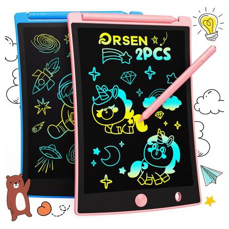 2-Pack Colorful Doodle Writing Tablet