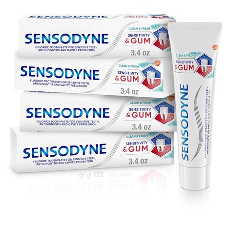 4 Sensodyne Sensitivity & Gum Sensitive Toothpastes