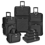 8 Piece Travel Select Amsterdam Expandable Rolling Upright Luggage Set