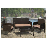 4 Piece Outdoor Seating Group With Cushions