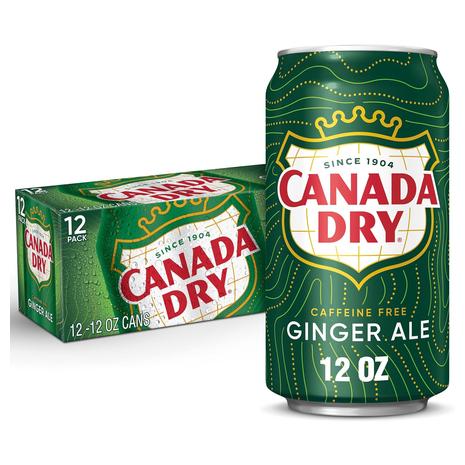 12 Cans Of Canada Dry Ginger Ale