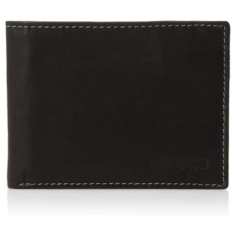 Steve Madden Men's Slim Leather Wallet