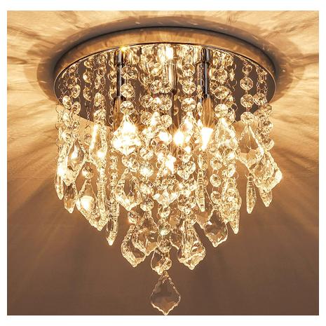 10" Mini Crystal Chandelier Lighting Fixture