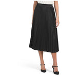 Hunter & Brown Animal Print Pleated Maxi Skirt