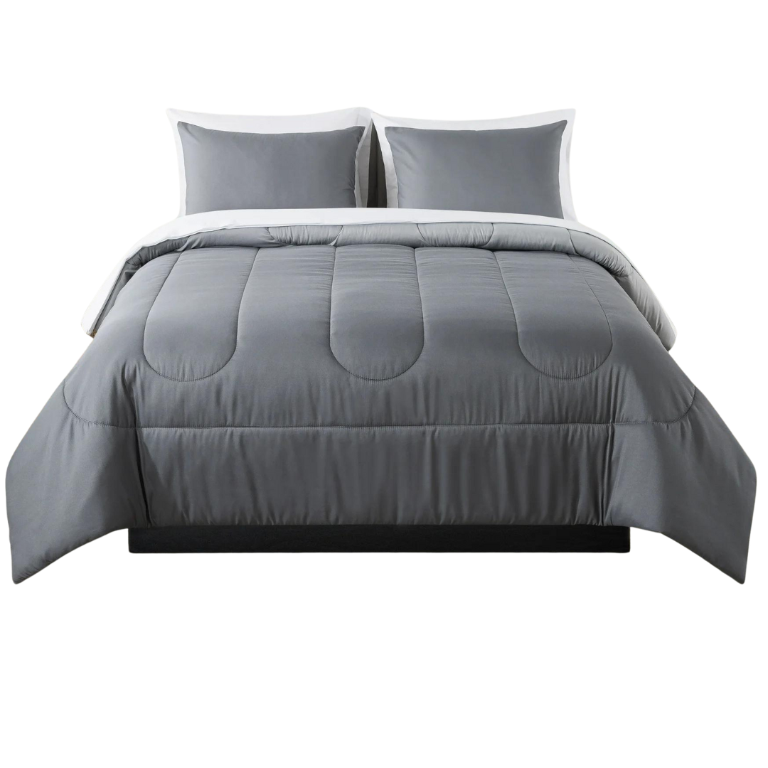 7-Piece Mainstays Reversible Comforter Set With Sheets (10 Colors)