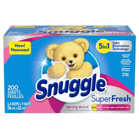 200-Count Snuggle Plus SuperFresh Dryer Sheets w/ Static Control