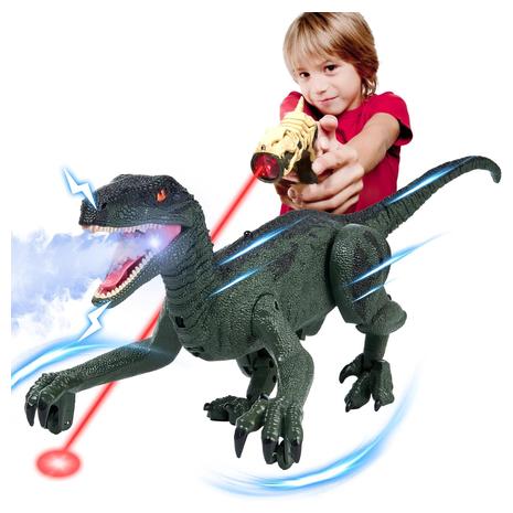 Remote Control Light Chasing Dinosaur Toy