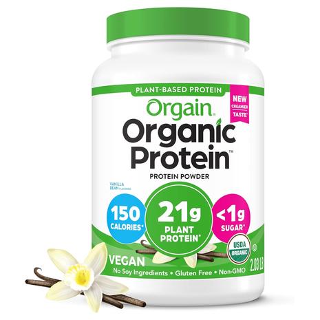 2lb Orgain Organic Vegan Protein Powder (Vanilla Bean)