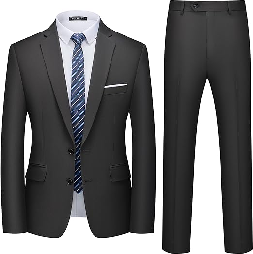 Men's 2 Piece Slim Fit Blazer Suit (Various Colors)