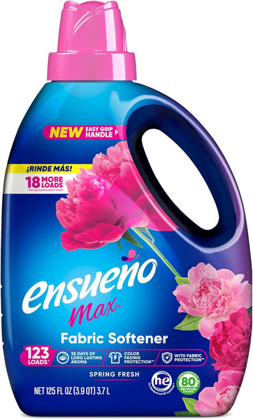 105 Loads Ensueno Max Liquid Fabric Softener With Long-Lasting Freshener