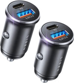 2-Pack Lisen 48W USB-C Car Charger