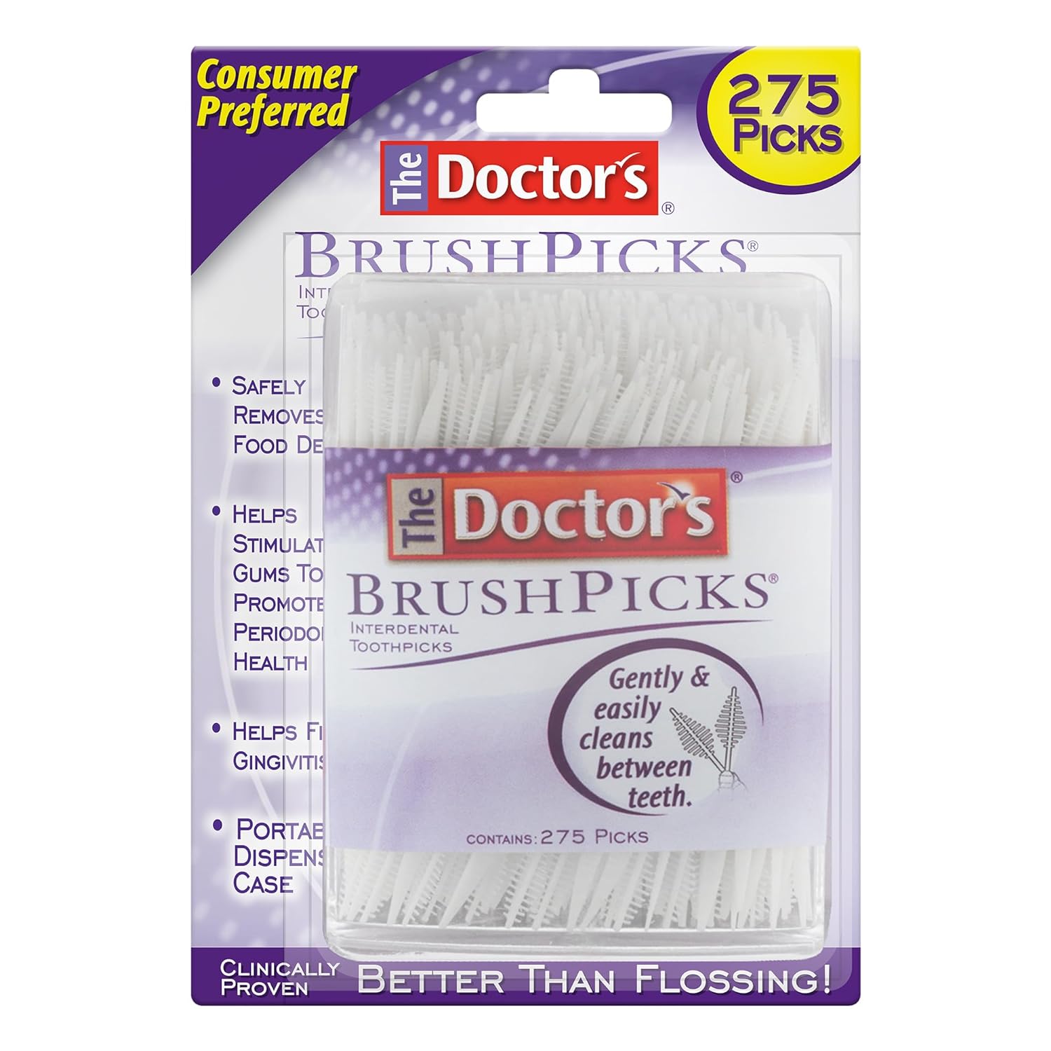 275-Count The Doctor's BrushPicks Interdental Toothpicks