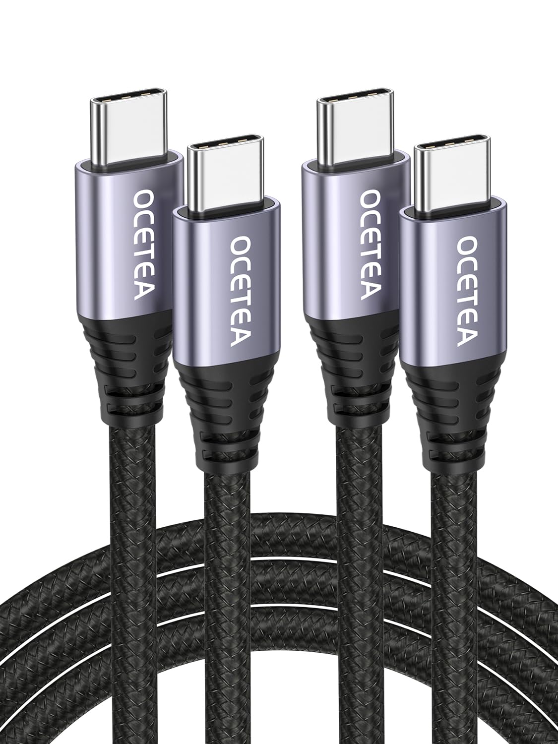 2-Pack Ocetea 60W USB-C to USB-C Fast Charging Cord