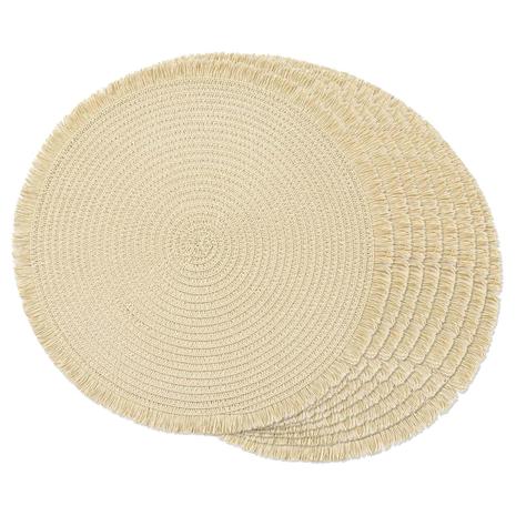 8-Pack Paper Round Braided Placemats