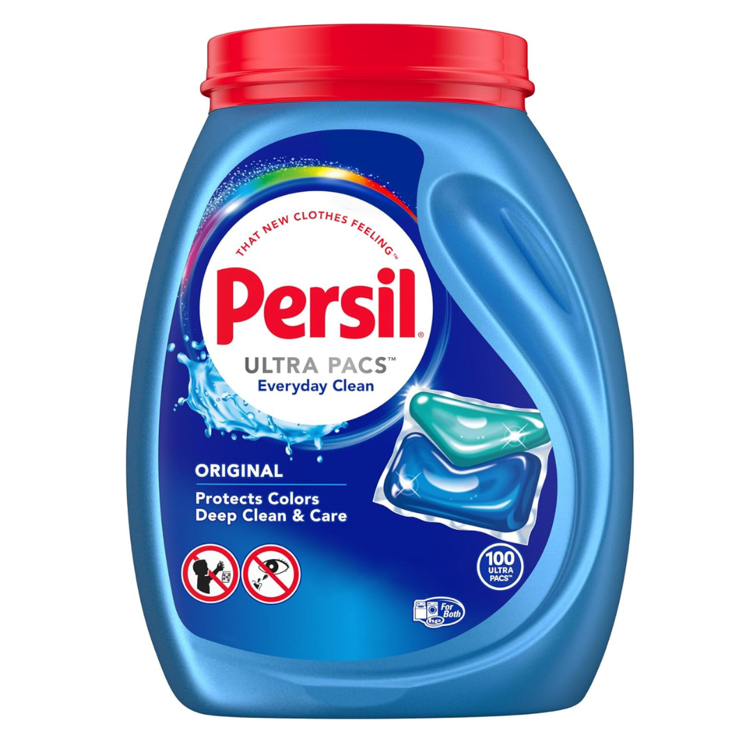 100 Persil Ultra Pacs Original Everyday Clean Laundry Detergent