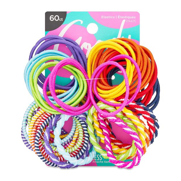 60 Pack Of Goody Kids Ouchless Elastic Hair Ties