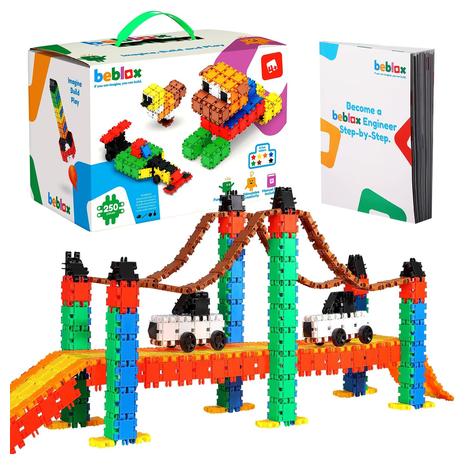 250 Piece BEBLOX Building Blocks Set (Same As Clics)