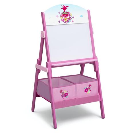 Delta Children Trolls World Tour Kids Wooden Activity Easel