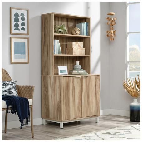 2-Shelf Library Bookcase Hutch