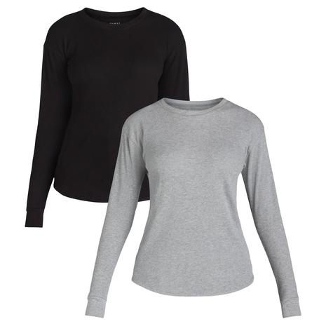 2-Pack Women's Thermal Long Sleeve Tops