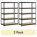 2-Pack of Muscle Rack 48″W 5-Shelf Steel Freestanding Shelving Unit