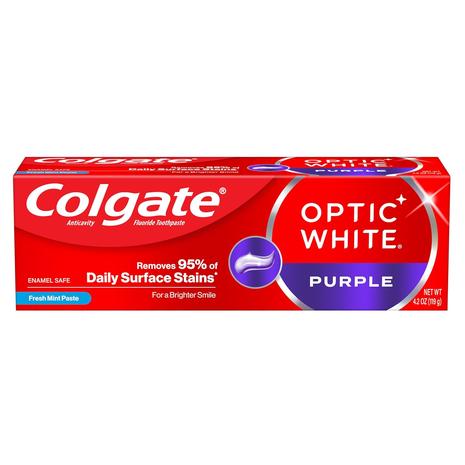 Colgate Optic White Purple  Teeth WhiteningToothpaste (4.2oz)