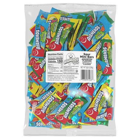 5 lbs Bulk Sour Airheads Mini Candy Bars