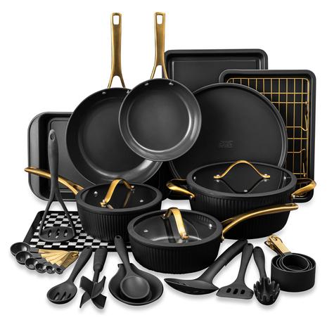 32-Piece Thyme & Table Non-Stick Cookware & Bakeware Set