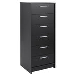 Prepac Studio Essentials Tall 6 Drawer Bedroom Dresser