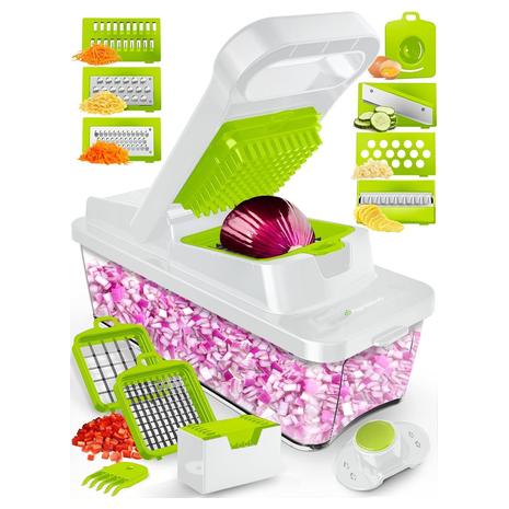 12-in-1 Vegetable Mandoline Slicer w/ Container