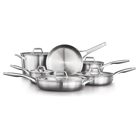 Calphalon 11-Piece Stainless Steel Kitchen Cookware Set