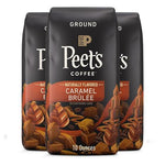 3-Ct Peet’s Coffee Caramel Brulee Light Roast Ground Coffee