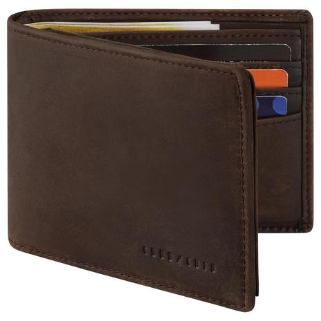 Leather Slim RFID Blocking Bi-Fold Wallet