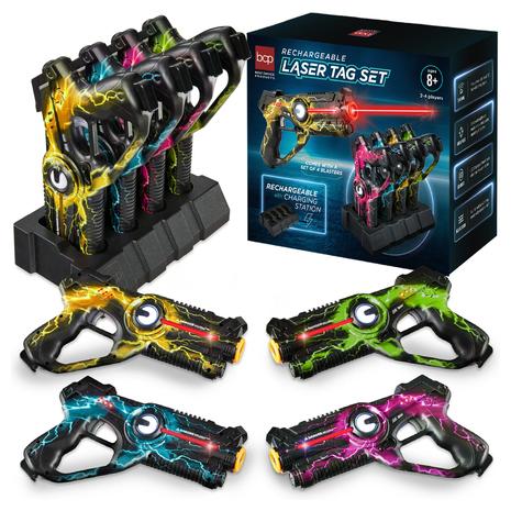 4 Rechargeable Laser Tag Blasters