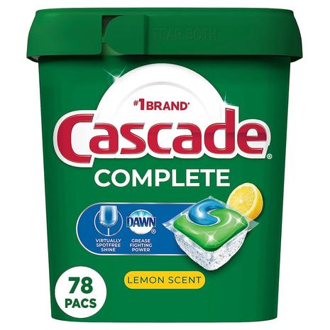 78-Ct Cascade Complete Dishwasher Pods