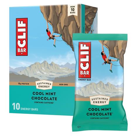 10 Clif Cool Mint Chocolate Energy Bars