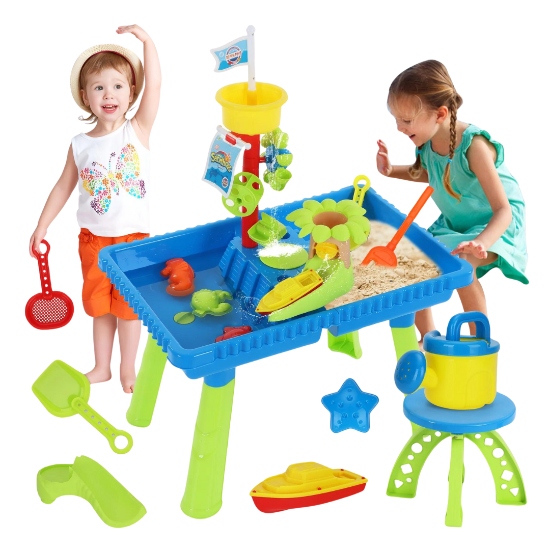 Sand And Water Play Table With 37 Accessories