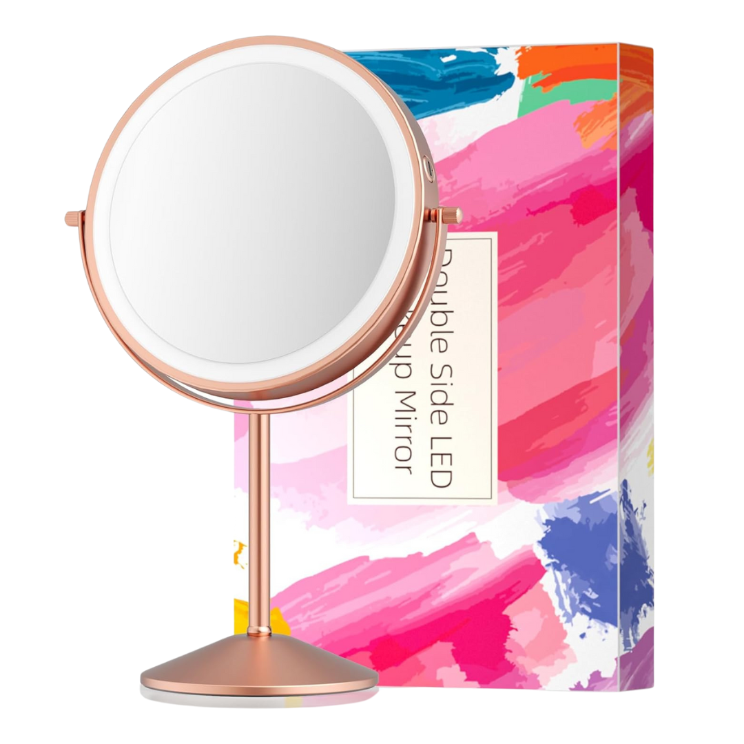 Lighted Makeup Mirror with Magnification