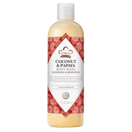 13oz Nubian Heritage Coconut Papaya Body Wash